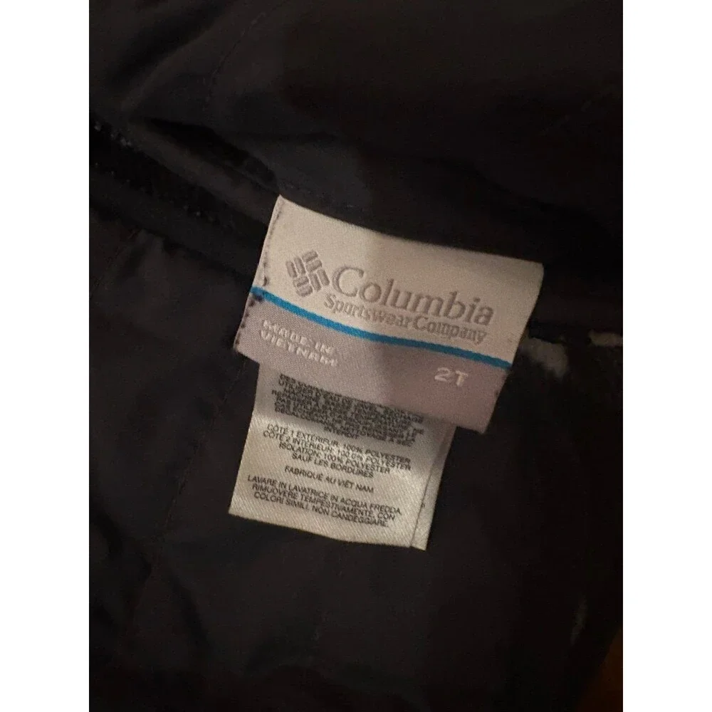 Columbia Double Trouble Reversible Jacket, Black and White Buffalo Plaid, Size 2